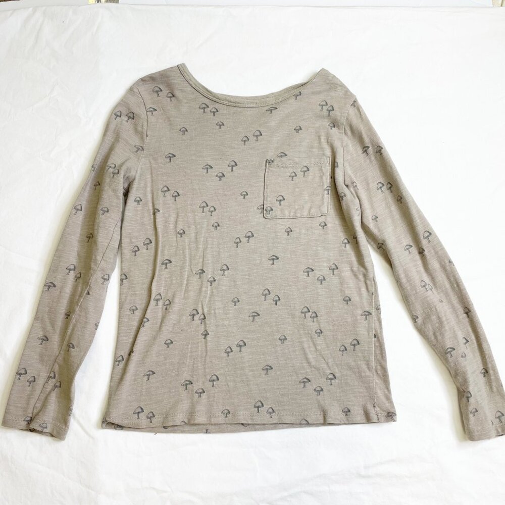 Little Co Mushroom Print Shirt size 7